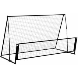 But de football de rebondissement 2 en 1 202x104x120 cm Acier Vidaxl n/a
