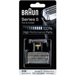 Grille de rasoir et bloc de lames Braun 51S argent - argent