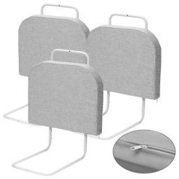 Barrière de lit réglable en hauteur 150 cm Anti-chute Tube en acier réglable de 40 à 60 cm Pour lit