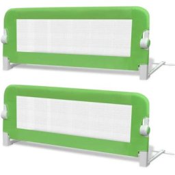 Barrière de lit de sécurité pour tout-petits 2pcs Vert 102x42cm Vidaxl Vert