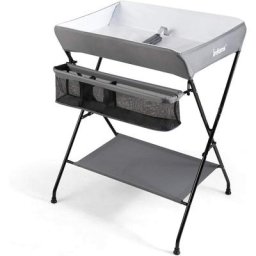 Table à langer Multifonctions Bébé Pliante 3 en 1 avec Ceinture de Sécurité Grand Panier de