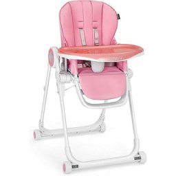 COSTWAY Chaise Haute pour Bébé, avec 6 Hauteurs Réglables de 6 à 36 Mois, Ceintures de Sécurité à 5