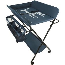 Portable Table à Langer Pliable pour Bébé, Table à Langer avec Panier de Rangement à Côté, Hauteur