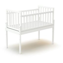Berceau cododo blanc en bois + matelas 40x80 - Blanc