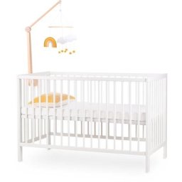 Mobile Montessori pour berceau de bébé en feutre et bois, motif nuages et arc-en-ciel - Beeloom