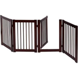 Barrière de Sécurité Grille Protection pour Animaux Cheminée Escalier en Pin - Costway