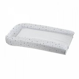 Domiva - Matelas langer pvc + 2 Éponges amovibles - Blanc imprime étoiles