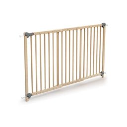 WEBABY - Barrière de sécurité extensible - Hêtre verni