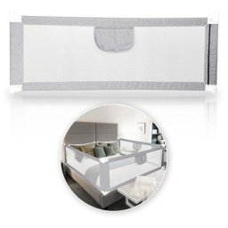 Barrière de Lit Extra-Large de 200 cm Protection de Lit pour Tout-Petit Accessoire de Chambre pour