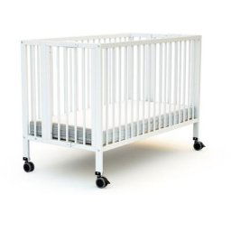 Lit bébé pliant professionnel 60x120 essentiel - Blanc - AT4