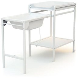 Table à Langer avec Baignoire - Blanc - AT4