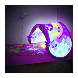 Venteo - Tente sleep fun Tente de lit enfant - Modèle rose conte de fées- Accessoire chambre pour