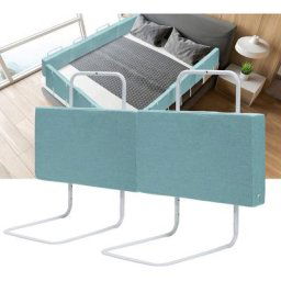 Randaco Barrière de lit réglable en hauteur 100 cm Anti-chute Tube en acier réglable de 40 à 60 cm