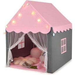 Tente de Jeu pour Enfants Interieur et Exterieur, Tipi de Jardin pour Garcons et Filles avec Tapis