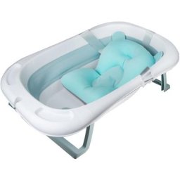 20L Baignoire pour Bébé Pliable & Portable Bleu