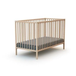 WEBABY - Lit bébé 60x120 - Hêtre Brut