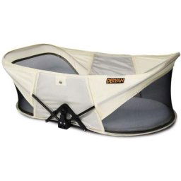 Lit bébé de voyage escamotable avec moustiquaire Crème Deryan n/a