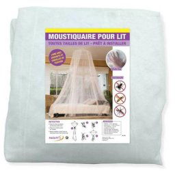 Moustiquaire ciel de lit 12m d'envergure possible