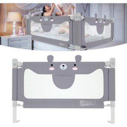 Barrière de lit Barrière de lit Réglable en hauteur 180 cm Protection anti-chute Pour bébé et