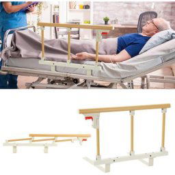 Barrière de lit, Pliable Barrière de Sécurité lit pour Personnes Âgées, Adultes Poignée D'aide,