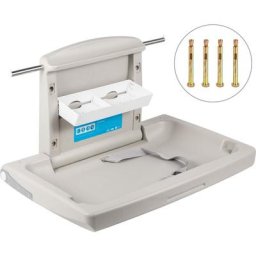 VEVOR Table a Langer Murale en HDPE Station de Couche-culotte Charge 15kg Table a Langer Bebe