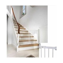 55114-5400-10-88 - Barrière Flexi Fit - Métal/Blanc - Babydan
