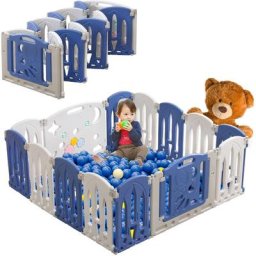 Hengmei - Parc bébé Passenger Baby Playpen Barrier Barrière Centre d'activité pliable en plastique