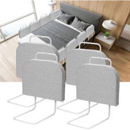 Barrière de lit réglable en hauteur 200 cm Anti-chute Tube en acier réglable de 40 à 60 cm Pour lit