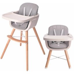 Chaise Haute Évolutive 2 en 1 Gris - Skecten