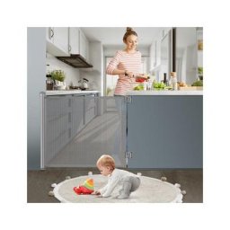 Barrière de sécurité enfant extensible Barrière d'escalier fermeture facile H.84 x l.180 cm max.