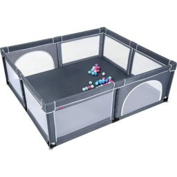 Parc pour Bébé 206 x 185.5 cm, Parc Enfant Intérieur et Extérieur, Centre d'Activités pour Enfants