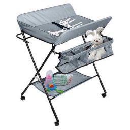 Randaco Table à langer pliable pour bébé, Étagère à langer Combinaison à langer Réglable en hauteur