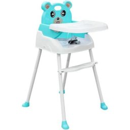 Chaise haute 4 en 1 pour bébé - Antidérapante - Portable - Avec plateau - Ceinture de sécurité