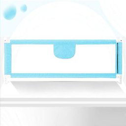 Barrière de Sécurité pour Lit de Bébé 1.5M, Barrière de Lit Réglable en Hauteur, Barriere de Lit