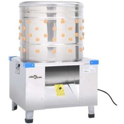 Plumeuse à poules Acier inoxydable 123 doigts 1500 w Vidaxl