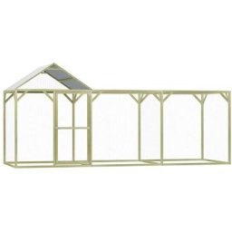 Vidaxl - Poulailler 4,5x1,5x2 m Pinède imprégnée n/a