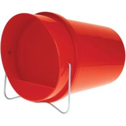 Abreuvoir volailles seau plastique rouge 6 litres Gaun