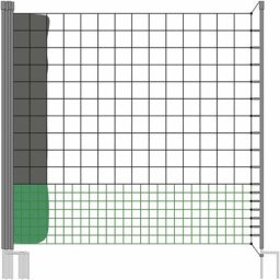 Alice's Garden - Kit filet clôtures pour poules avec piquets double pointes. modulable. porte