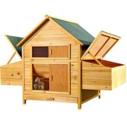 Mucola - Poulailler, clapier, cages à lapin en bois en libre parcours xxl