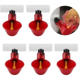 5pcs Volaille Automatique Abreuvoir Portable Distributeur d'eau Tasse Bol d'Eau en Plastique Buveur