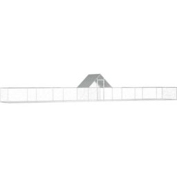 Vidaxl - Poulailler 14 x 2 x 2 m Acier galvanisé n/a