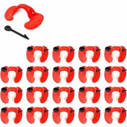 20x lunette anti-picage volaille avec aiguille de fixation poules petits oiseaux jeunes faisans