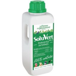 Ferme De Beaumont - SoluVert 250 ml Parasites internes poules, volailles, lapins