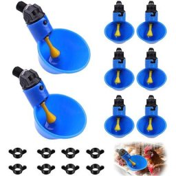 8 pcs,Abreuvoir Poulet Plastique,Abreuvoir Poulet Automatique,Abreuvoir Poules,Abreuvoir Poulet