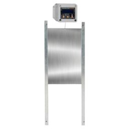 Porte automatique poulailler programmable heure et luminosité extérieure 22x33 cm - Gris