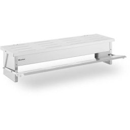 Mangeoire Automatique Pour Volaille Poule Oie 12 kg Marchepied Aluminium Embouti - Gris