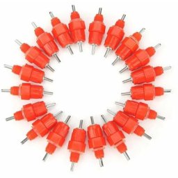 Lot de 20 Eau Tétine Poulet Mamelons d'eau Buveurs Automatiques Vis Volaille Poule Canard Bétail