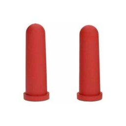 2x tétine animal 100mm rouge biberon bovin veau
