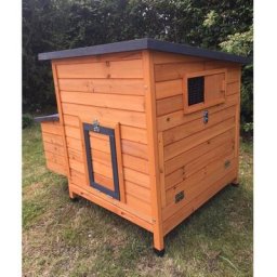 Poulailler Sussex Xl 6 à 10 Poules Bois Fsc Toit Shingle Ouvrant - Noir