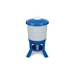 Poulailler Direct - Abreuvoir Volailles Plastique Avec Pieds Imperial 50l Bleu Et Blanc - Gaun